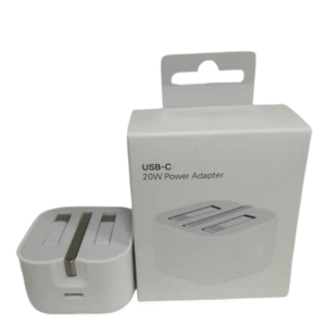 20W Dual USB-C Fast Charger | Foldable UK Plug